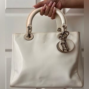 White Lady Dior Handbag